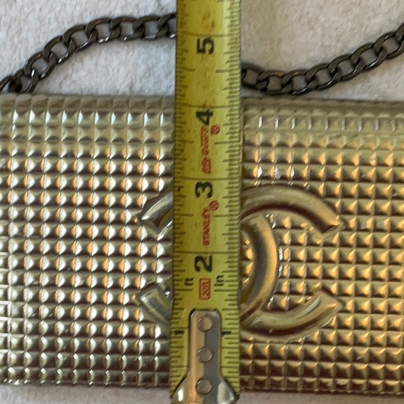 AUTHENTIC RARE CHANEL WALLET WITH LOUIS VUITTON CHAIN INCLUDED - Picture 12 of 13